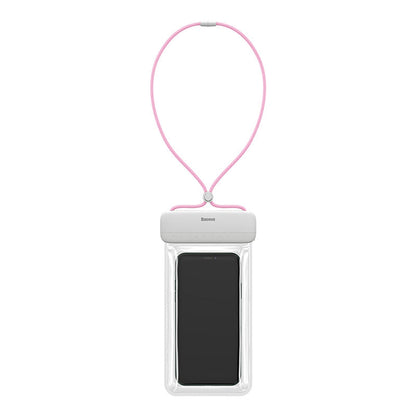 Baseus Let's Go Slip Cover Waterproof Pouch Casing with Lanyard Pink