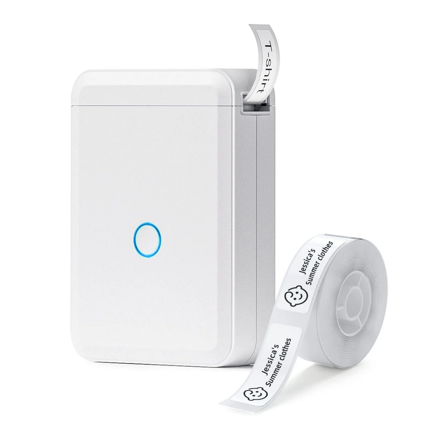 NIIMBOT D110 - Portable Label Printer - Compact Bluetooth - Home/Office white