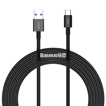 Baseus Superior Series Fast Charging and Data Cable USB to Type-C 66W 2M Black 2M