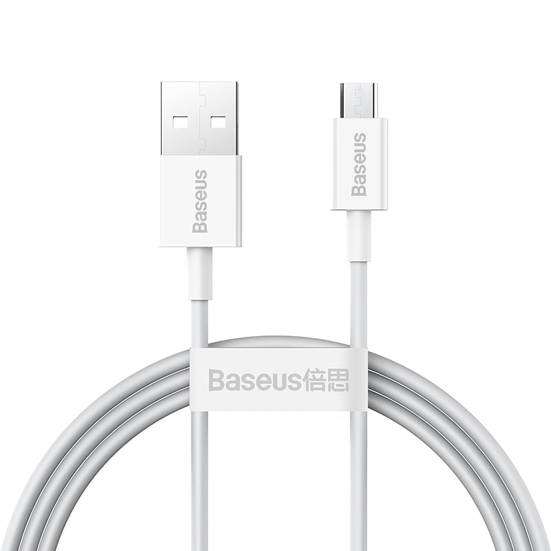 Baseus Superior Series Fast Charging Data Cable USB to Micro 2A White