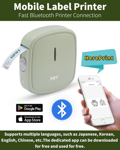 HPRT Q2 - Portable Bluetooth Wireless Label Printer - Home/School