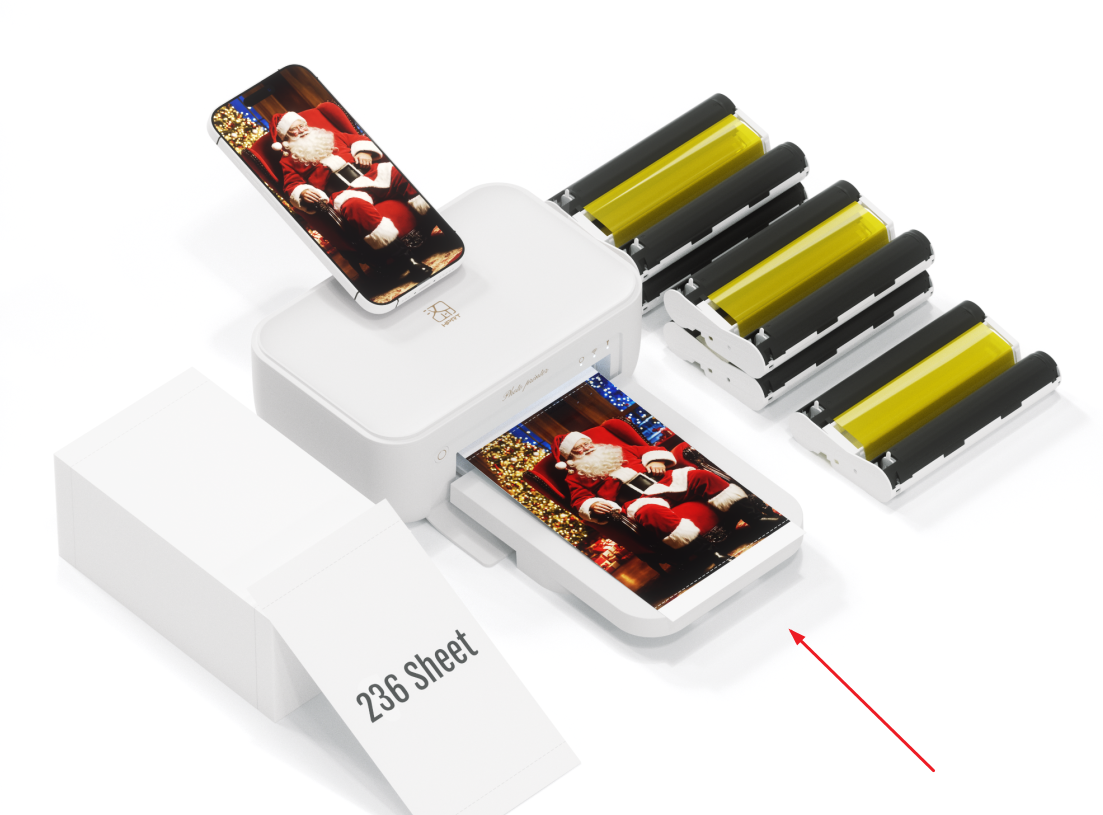 HPRT CP2100 - Photo Printer with 10 Sheets Paper - For Outdoors