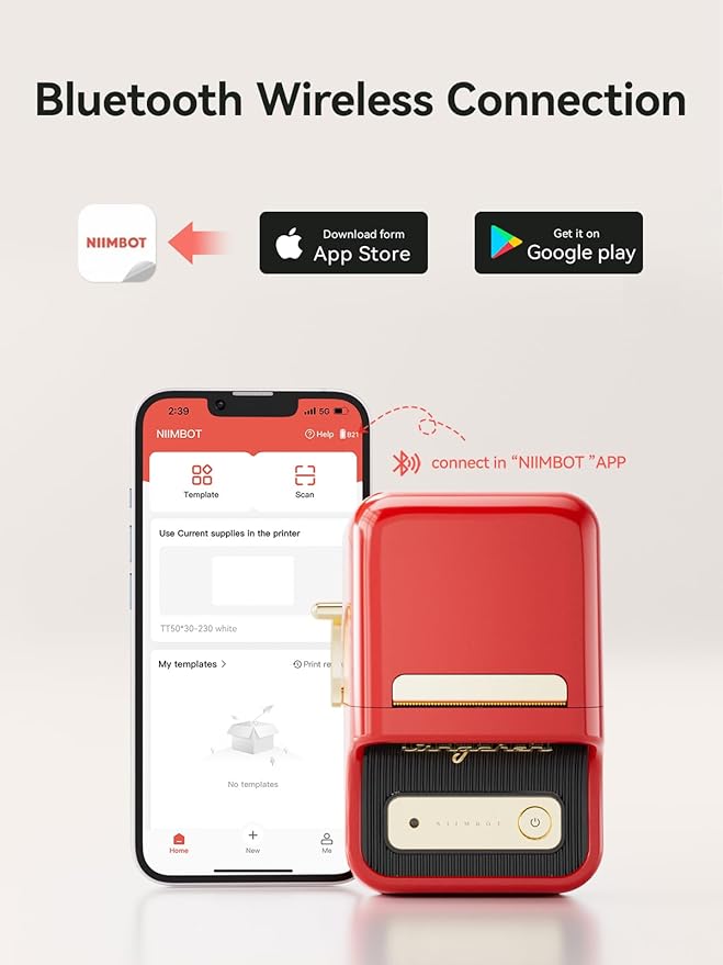 Niimbot B21 - Portable Thermal Label Printer - Niimbot Online