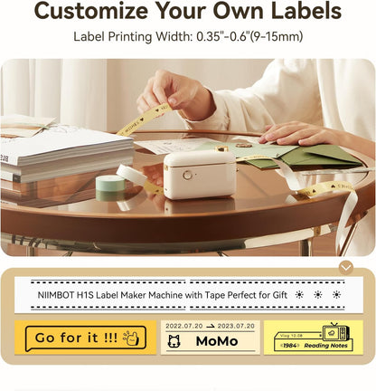 Niimbot H1S Portable Thermal Label Printer-Bluetooth Vibrant Color Printing by Your Device - Niimbot Online