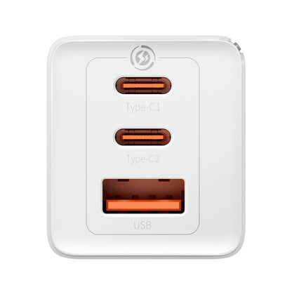 Baseus GaN5 Pro - 65W 3 - Port (2C1A) EU Fast Charger - For Mobile Devices