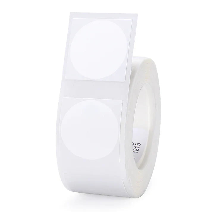 Niimbot White Round Label Tape - For B21/B1/B3S 31x31mm-210pcs White