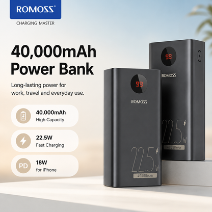 Romoss PEA40 40000mAh 22.5W Fast Charging Power Bank