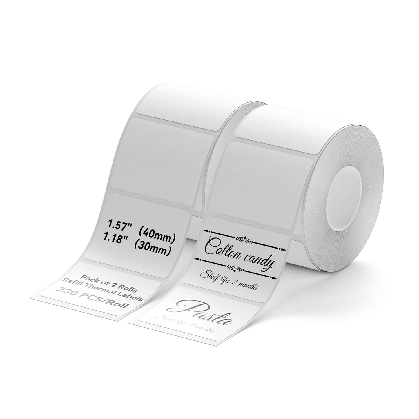 Niimbot White Label Tape Set For (3 Rolls) B21/B1/B3S 2 Rolls Set 40×30-230 pieces