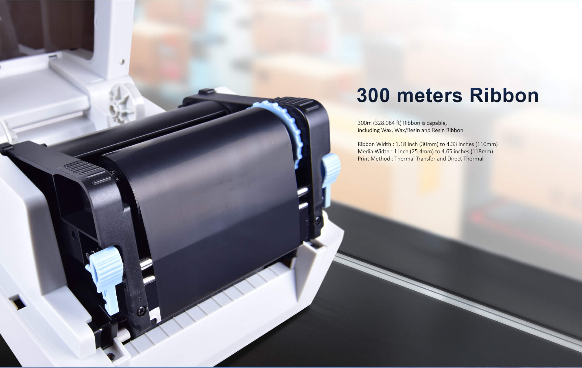 iDPRT iT4S - Thermal Transfer Printer - USB & Ethernet Interfaces