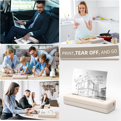 HPRT MT810 - Portable Printer With A Roll of Thermal Paper - Office/Home