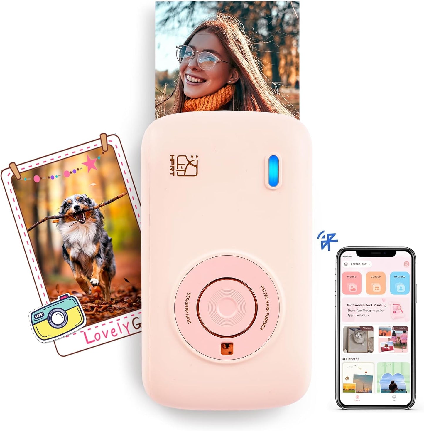 HPRT CP2100 - Photo Printer with 10 Sheets Paper - For Outdoors