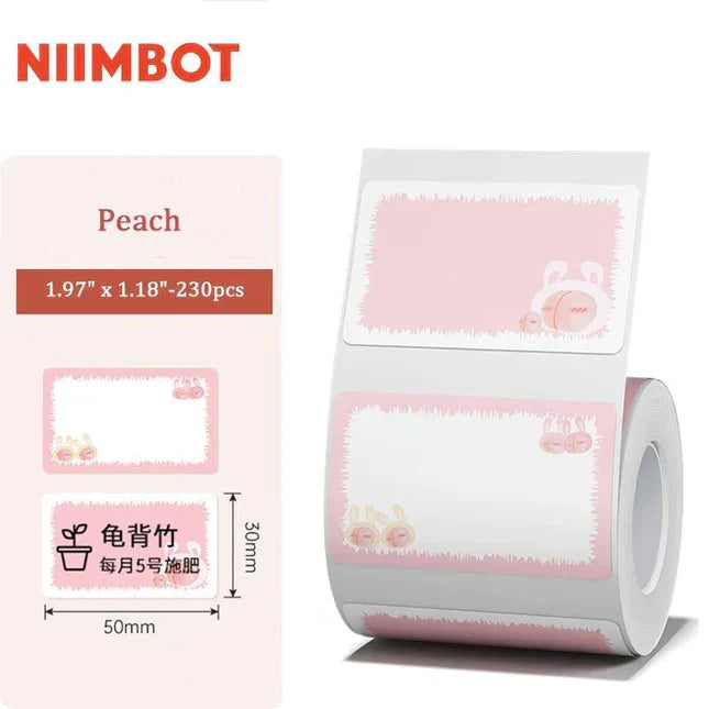 Niimbot Color Series Thermal Label For B21/B1/B3S 50x30mm-230pcs Peach