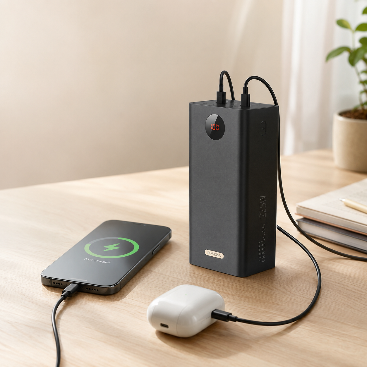 Romoss PEA57 60000mAh 22.5W Fast Charging Power Bank