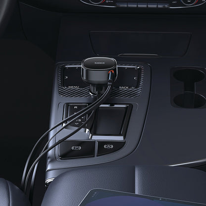 Baseus Enjoyment Pro 60W Car Charger Retractable C & iP Cable