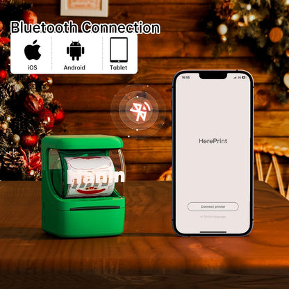 HPRT NEW1 Portable Thermal Label Printer with One Label Roll