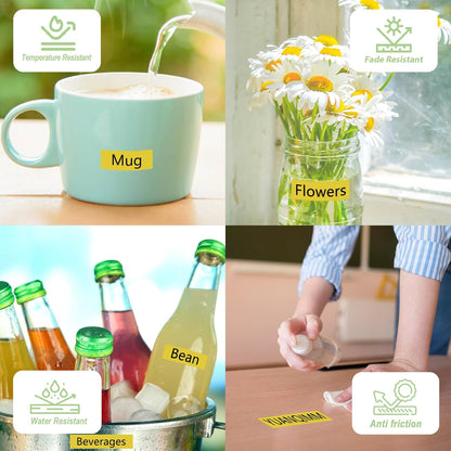 White Thermal Labels – 100mm x 100mm, Water & Scratch Resistant, 3 Rolls (500 Labels Total)