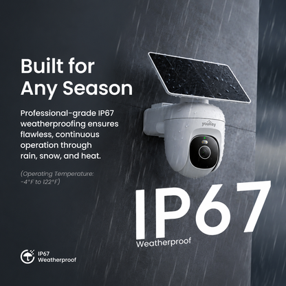 Youkey 2K Solar Wireless Outdoor Security Camera with Smart Detection