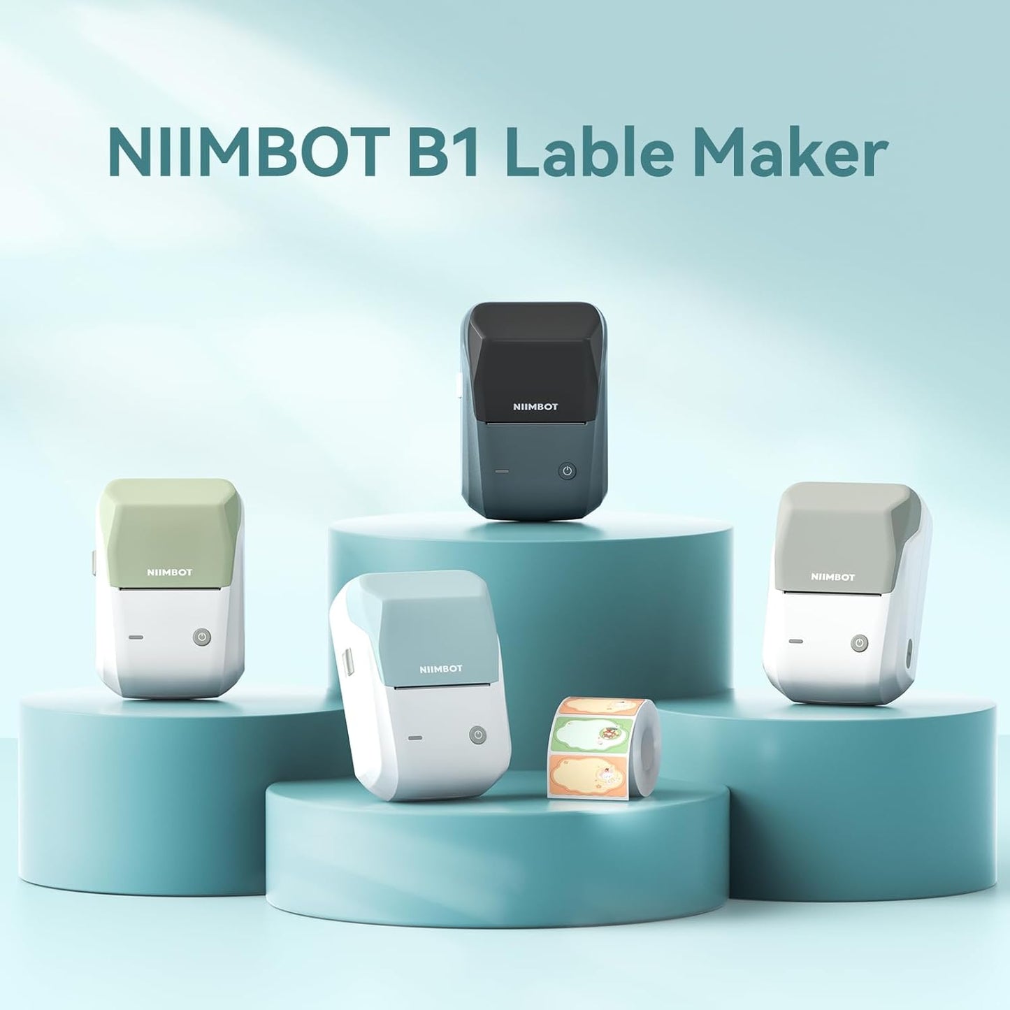 NIIMBOT B1 - Portable Thermal Label Printer - For Office & Small Biz
