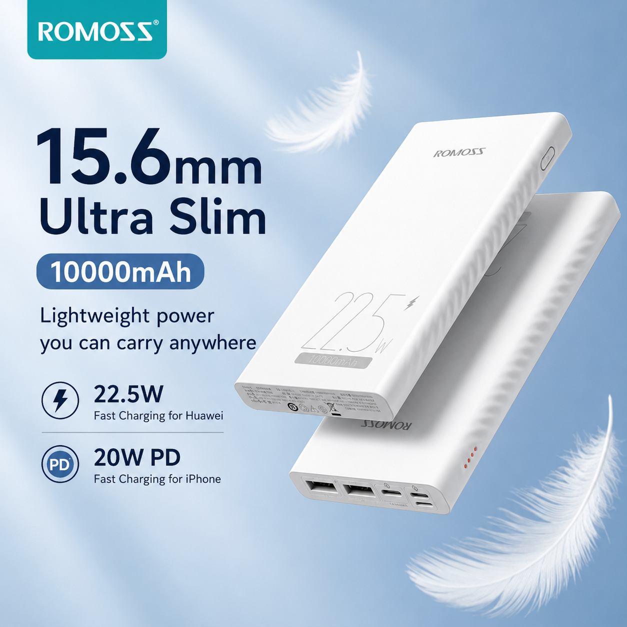 Romoss 10000mAh 22.5W Super Fast Charging Power Bank
