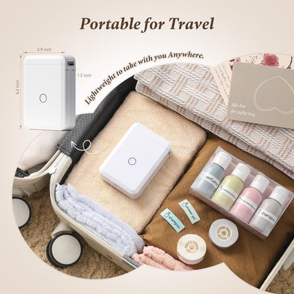 NIIMBOT - D110 - White Portable Printer - Minimalist App-Controlled - Home Kitchen