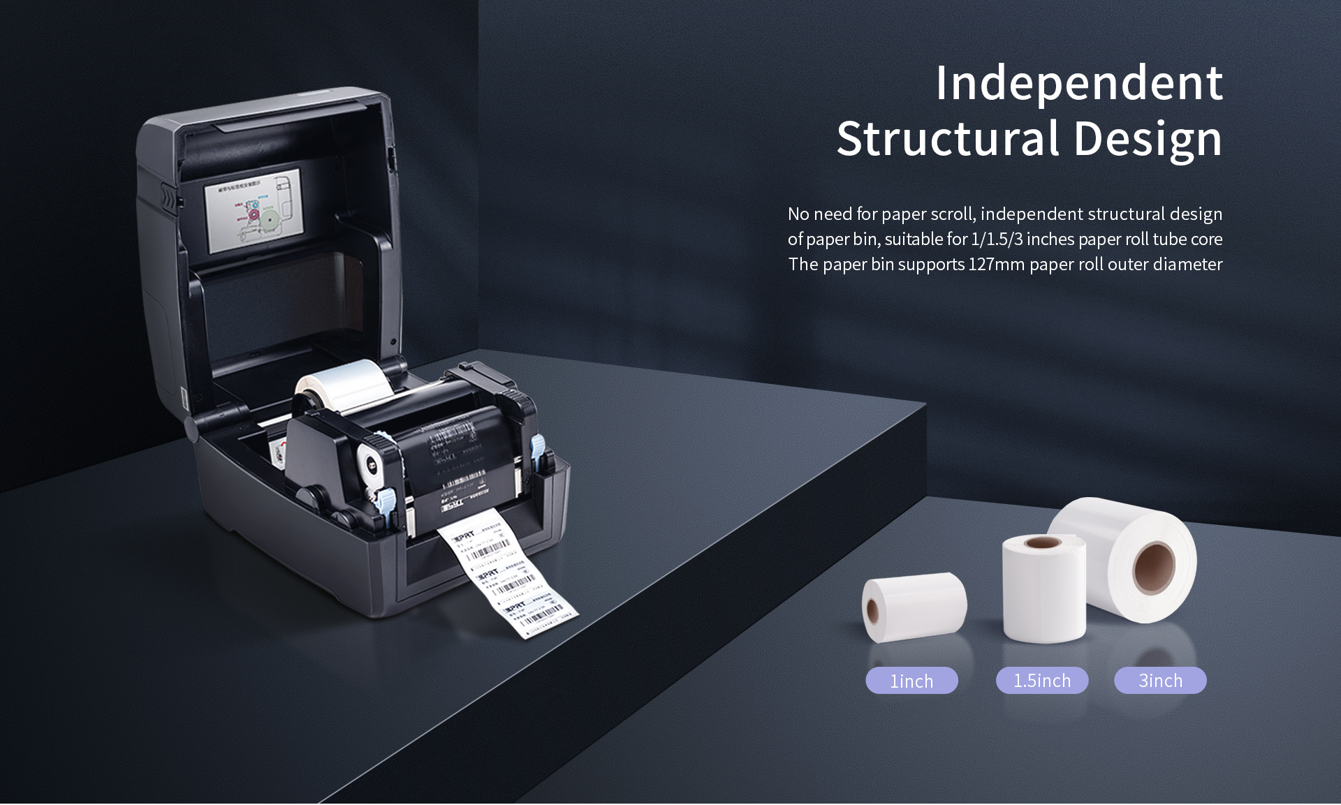 iDPRT iT4B - 300M Ribbon Thermal Transfer Printer - Industry/Factory