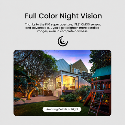 Youkey P320 2.5K QHD Outdoor Wi-Fi Camera IP67 Auto Light Night Vision