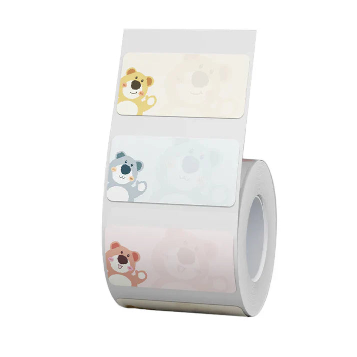 Niimbot Animal Series Thermal Label For B21/B1/B3S 40x20mm-320pcs-Bears