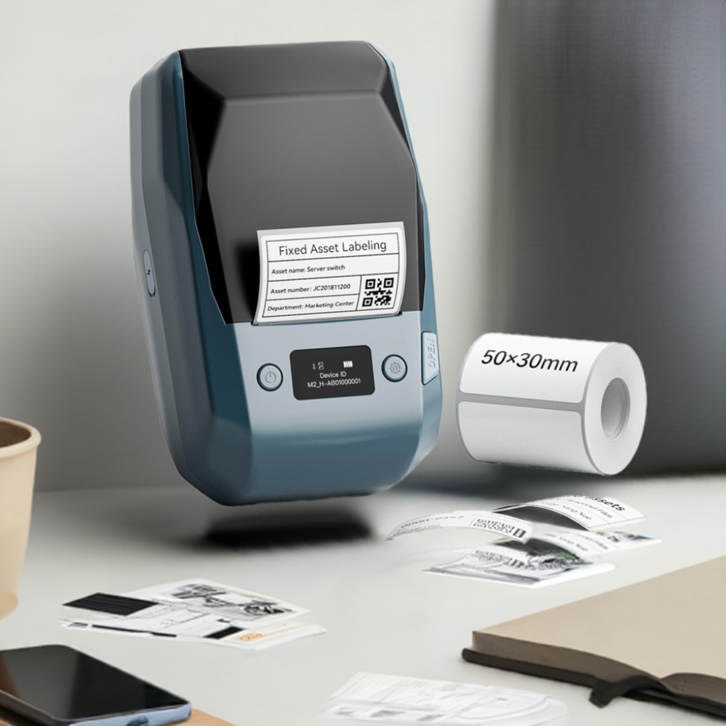 NIIMBOT - B1 - Lake-blue Thermal Printer + Random a Roll of Label