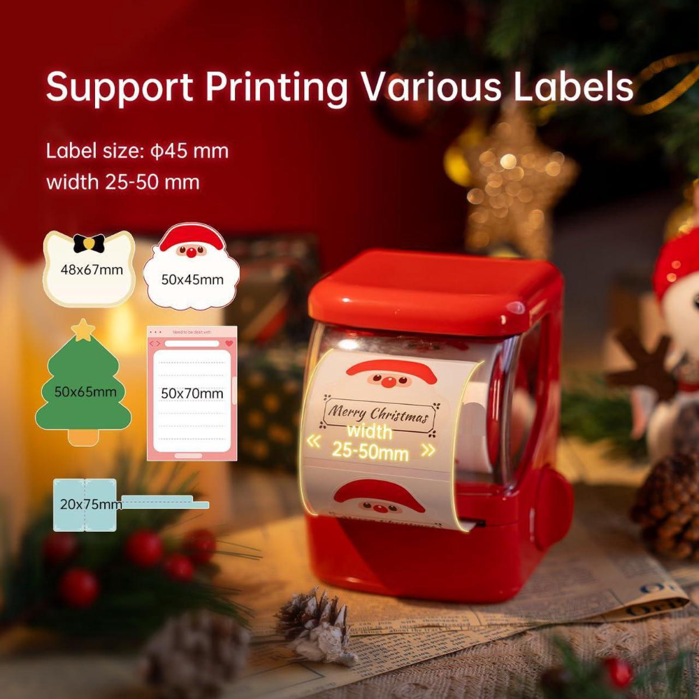 HPRT NEW1 Portable Thermal Label Printer with One Label Roll