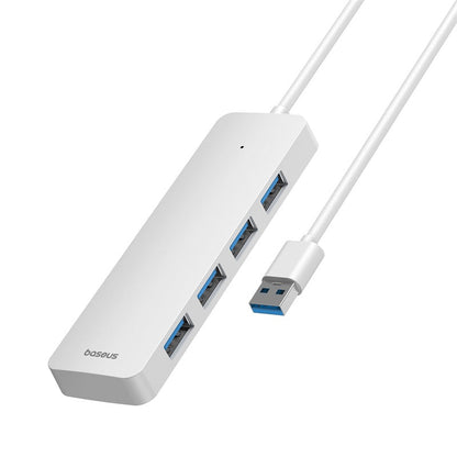 Baseus Ultrajoy Series 4-in-1 Hub Adapter (100cm Cable) - with 4x USB 3.0 ports White 2