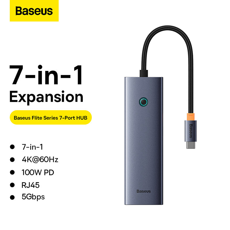 Baseus Ultrajoy Series 7 Port Type-C HUB Docking Station 3