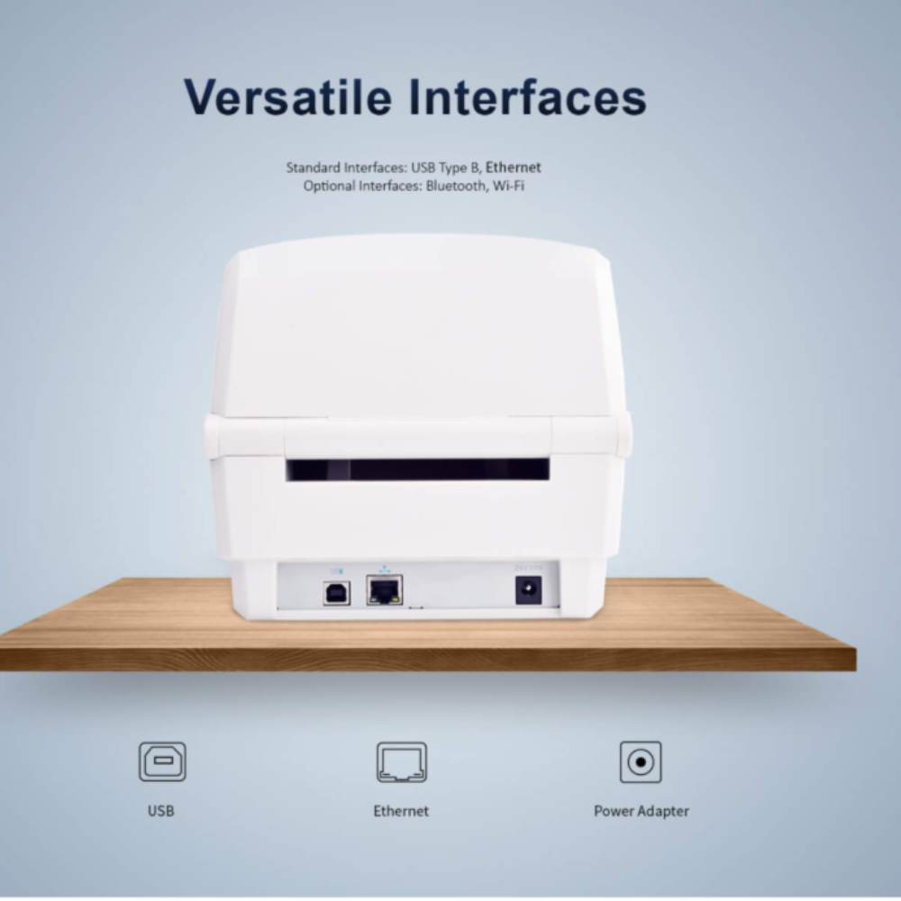 iDPRT - iD4S - Desktop Printer - USB + Ethernet ports - Retail office