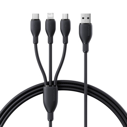 Ultra-Fast 1-for-3 Cable USB to M+L+C 3.5A With White Background