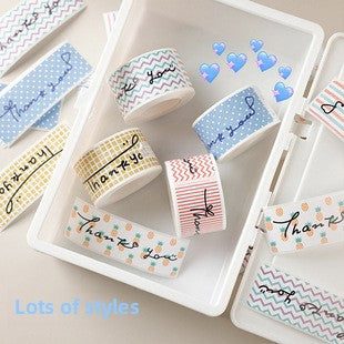 Thank You Stickers Cake Bakery Decoration Adhesive Labels Gift Packaging Sealing Stickers