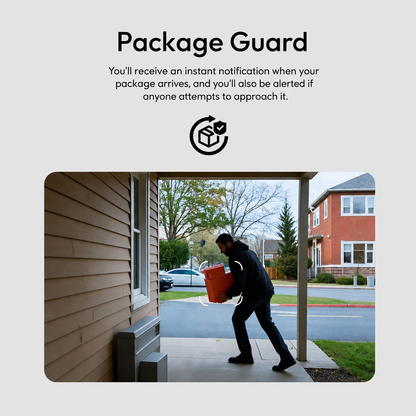 Youkey DB322 2K Dual Cam Video Doorbell with Wide View and Package Guard