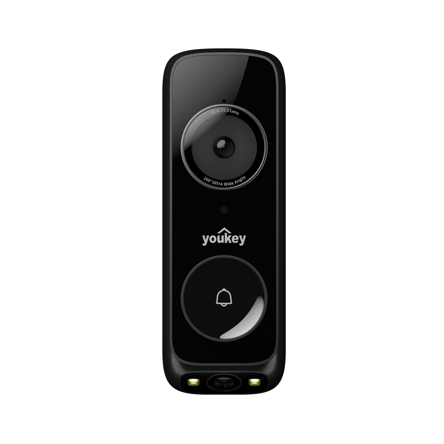 Youkey DB322 2K Dual Cam Video Doorbell with Wide View and Package Guard
