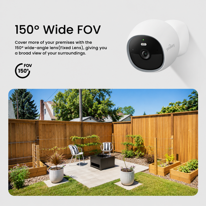 Youkey S320 2.5K QHD Wire-Free Camera Magnetic Base Wi-Fi 6 Night Vision