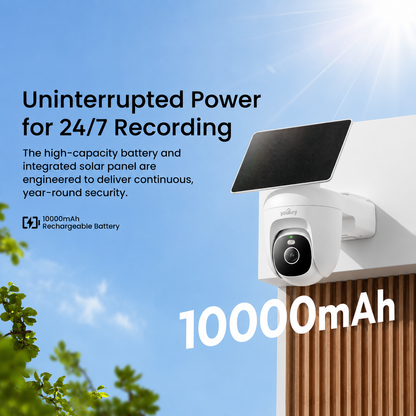 Youkey 2K Solar Wireless Outdoor Security Camera with Smart Detection