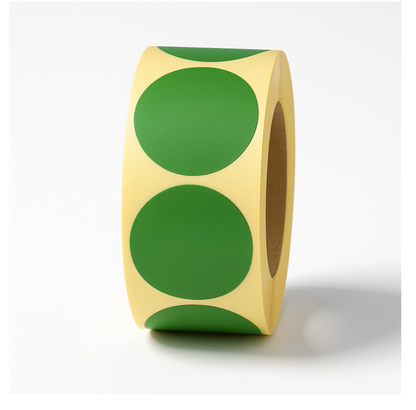 Thermal 34mm Round Self-Adhesive Stickers-1000 Labels-Durable & Easy to Use