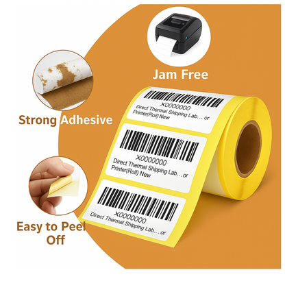 Black Rhino 40x30mm -500Thermal Labels Waterproof, Scratch Resistant 1 roll