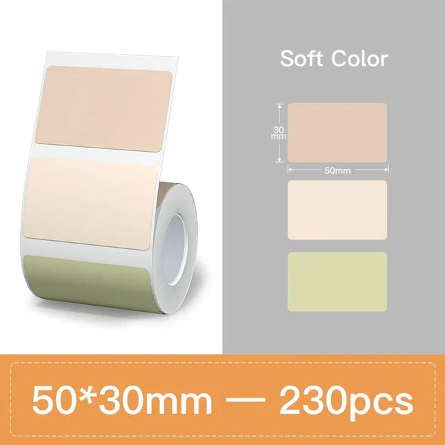 Niimbot Color Series Thermal Label For B21/B1/B3S 50*30mm*-230pcs Soft