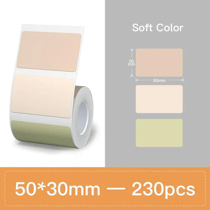 Niimbot Color Series Thermal Label For B21/B1/B3S 50*30mm*-230pcs Soft